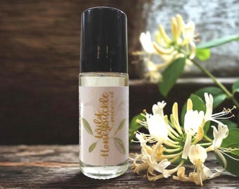 Wild Honeysuckle Perfume Oil, Vegan, Alcohol-Free Roll-On Fragrance (1.25oz)