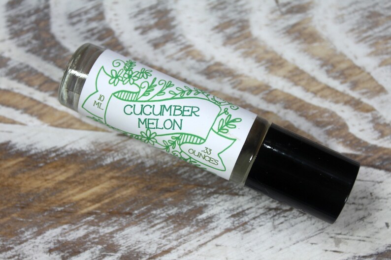 Cucumber Melon Scented Roll On Perfume Body Perfume Vegan Etsy