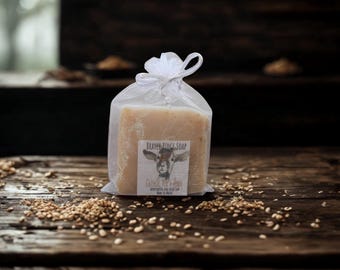 Handcrafted Goat Milk Soap, Oatmeal Milk & Honey Exfoliating Bar