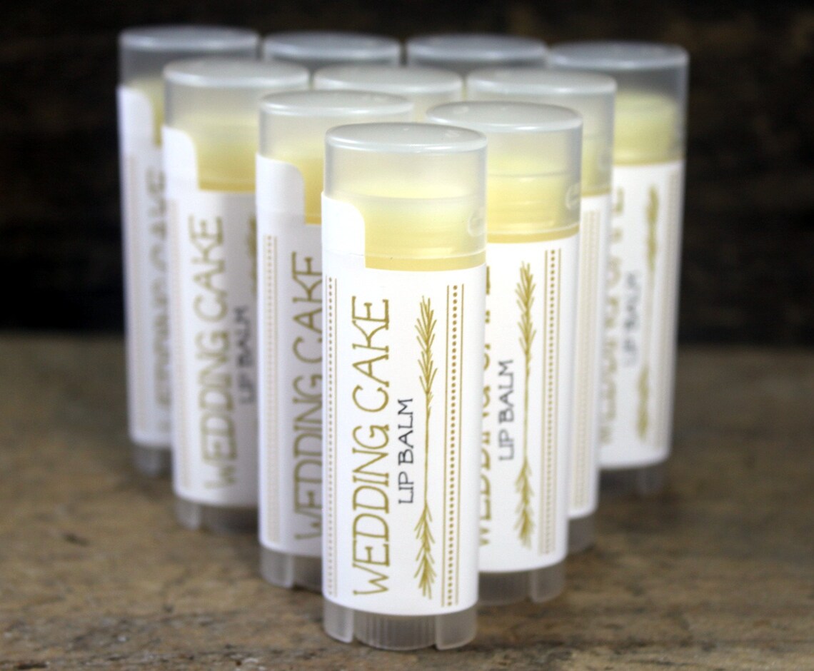 50 Tubes Wedding Cake Flavored Lip Balms Made in Maine Etsy