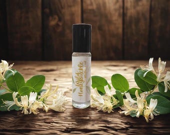 Wild Honeysuckle Scented Roll On Perfume Oil , Vegan Perfume, Honeysuckle Perfume, Alcohol Free  Handcrafted Perfume, 10ml,33oz