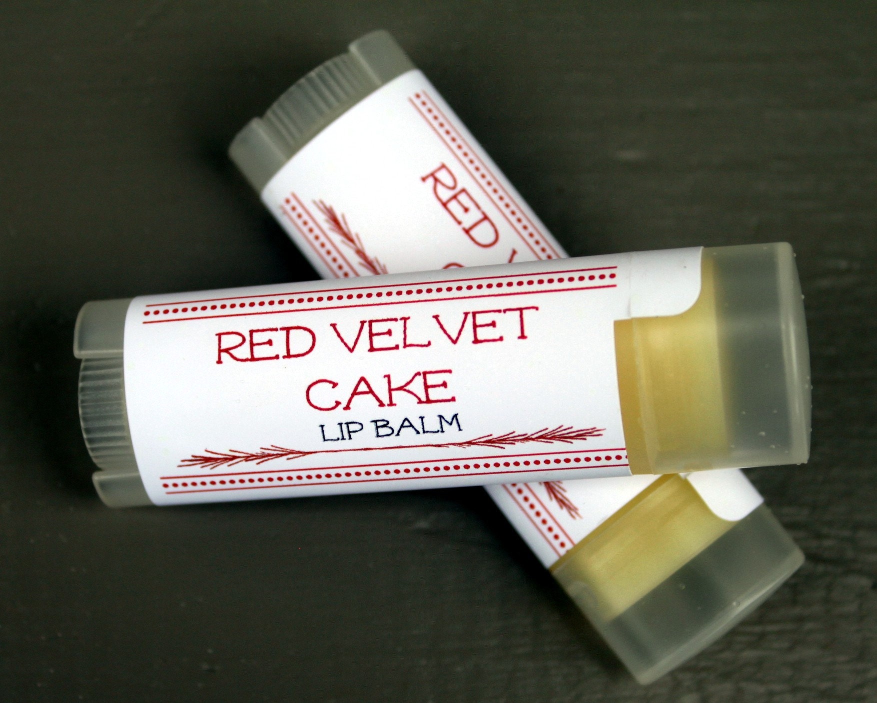 Red Velvet Cake Flavored Lip Balm Handcrafted Lip Balm Made Etsy