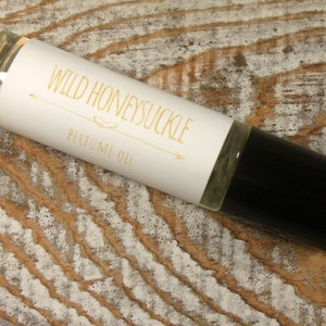 Wild Honeysuckle Scented Roll On Perfume Oil , Vegan Perfume, Honeysuckle Perfume, Alcohol Free  Handcrafted Perfume, 10ml,33oz
