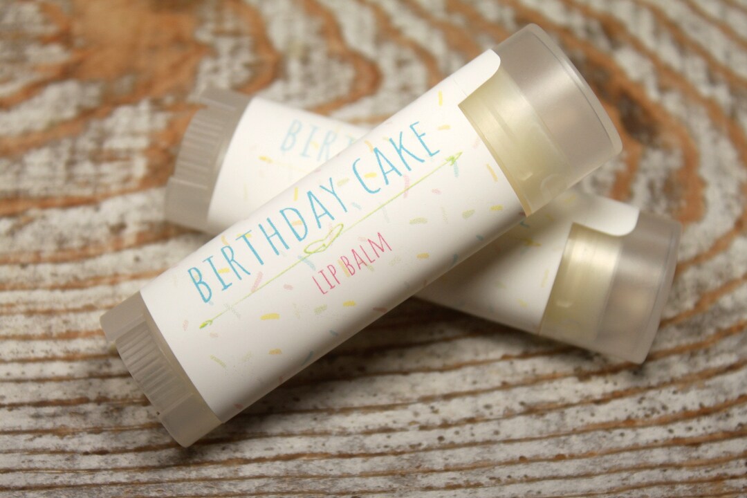 Handcrafted Birthday Cake Flavored Lip Balm Handmade Lip Etsy