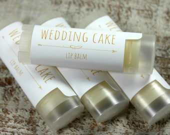 4 Wedding Cake Flavored Handcrafted Lip Balms ,Bridal Favors, Wedding Favors Maine Made, Bachelorette, Favors, Lip Care, Maine Lip Balms