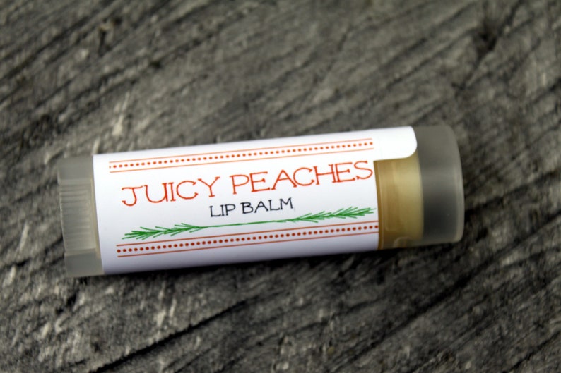 Juicy Peaches Flavor Lip Balm Lip Care Peach Lip Balm Peach Etsy