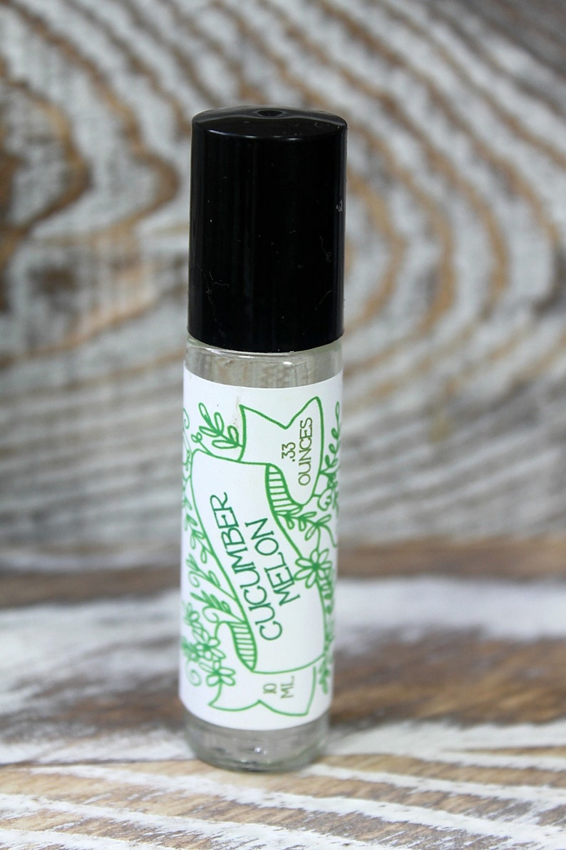 Cucumber Melon Scented Roll On Perfume Body Perfume Vegan Etsy