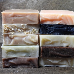 4 Bars Your Choice Of Scent Handcrafted Goat Milk Soap, Mix & Match Skin Care, Bar Soap, Scented Soap, Pick 4, Maine Made, Self Care