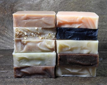 4 Bars Your Choice Of Scent Handcrafted Goat Milk Soap, Mix & Match, Bar Soap, Scented Soap, Pick 4, Maine Made, Self Care, Zero Waste