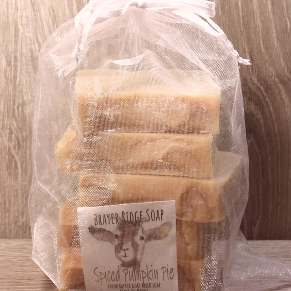 Spiced Pumpkin Pie Scented Grab Bag, Nope Soaps, Soap Pieces, Irregular Soap, OOps Soap, Handcrafted Goat Milk Soap, Soap Ends