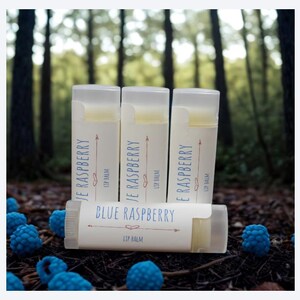 Blue Raspberry Lip Balm Set, Handcrafted Maine Made Lip Care image 3