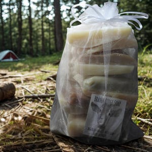 Handcrafted Goat Milk Soap End Pieces, Camping Travel Size, Made in Maine