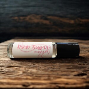 Pink Sugar Scented Perfume Oil Roll On, Vegan Handcrafted Perfume image 2