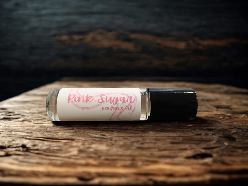 Pink Sugar Scented Perfume Oil Roll On, Vegan Handcrafted Perfume image 2
