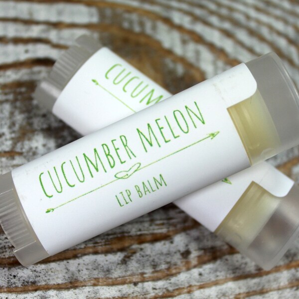 Cucumber Melon Flavored  Handcrafted Lip Balm,Lip Butter  Maine Made. Lip Care, Cucumber Melon Flavor Lip Balm, Lip Care