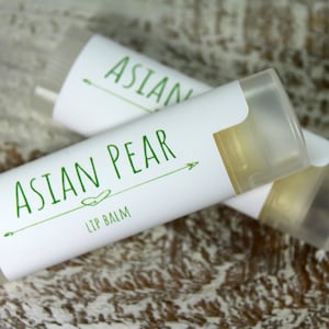 Asian Pear Flavored Lip Balm, Pear Flavor, Lip Care, Asian Pear Lip Butter, Maine Made, Handcrafted Lip Balm, Handmade Lip Care