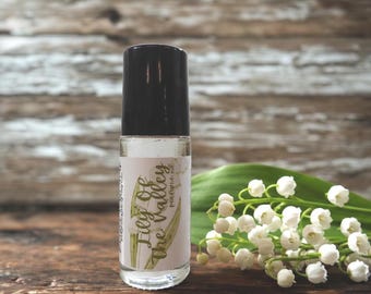 Lily Of The Valley Scented Roll On Perfume, Alcohol Free Handcrafted Perfume 1.25oz