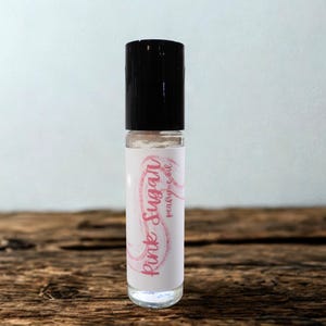 Pink Sugar Scented Perfume Oil Roll On, Vegan Handcrafted Perfume image 1