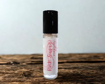 Pink Sugar Scented Perfume Oil Roll On, Vegan Handcrafted Perfume