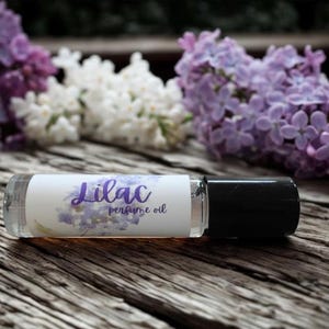 Handcrafted Lilac Perfume Oil Roll On, Vegan, Alcohol Free (.10ml/.33oz)