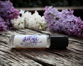 Handcrafted Lilac Perfume Oil Roll On, Vegan, Alcohol Free (.10ml/.33oz)