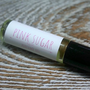 Pink Sugar (Type) Scented Roll On Perfume Oil, Pink Sugar Body Perfume, Vegan Perfume, Alcohol Free Perfume Handcrafted Perfume, 10ml, .33oz