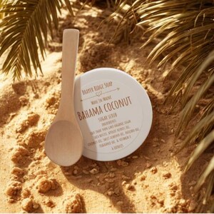 Bahama Coconut Sugar Or Salt Scrub, Exfoliating Body Polish, 6oz image 3
