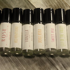 One Bottle Choose Your Scent Roll On Perfume, Body Perfume, Vegan Perfume, Perfume Oil, Alcohol Free  Handcrafted Perfume, Maine Gift