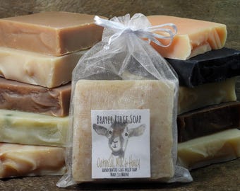 10 Bars of Handcrafted Goat Milk Soap Cold Process Bath and Body Soap Made in Maine Excellent, Self Care, Mix and Match, Zero Waste