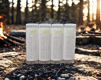 Toasted Marshmallow Lip Balm, Handmade in Maine, Set of 4