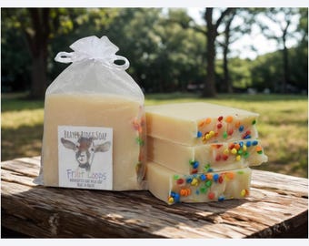 Fruit Loops Scented Goat Milk Soap, Cereal Scent, 4 Bars