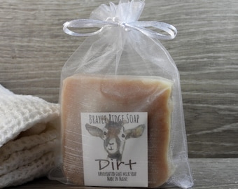 Dirt Scented Goat Milk Soap, Maine Made Hunters Cover Scent