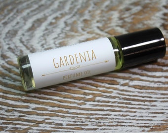 Gardenia Scented Roll On Perfume,Body Perfume, Vegan Perfume, Gardenia Perfume,Perfume Oil, Alcohol Free Perfume Handcrafted  Perfume,