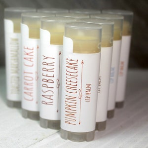 Choose 4 Flavored Handcrafted Lip Balms, Pick 4, Mix & Match Lip Care, Natural Lip Balm, Kids Lip Balm, Handmade Lip Care, Maine Made