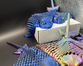 Large Stingray 3D Printed Articulating Flexi Fidget Authorized Seller