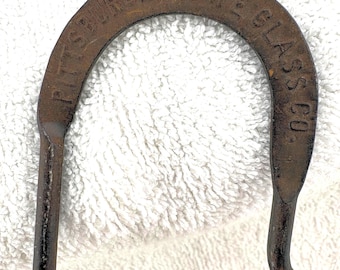 Vintage Pittsburgh Plate Glass Co Advertising Tool – PPG Paint Hook – Industrial Metal Display – Antique Hardware Decor