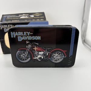 harley davidson limited edition tin historical playing cards 1992 Harley Davidson Collector Cards Series 1, 2 & 3 Trading Card Fact   TvMovieCards.com