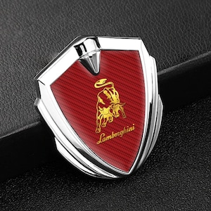Metal Shield Sticker for Car Tuning Lamborghini Logo / Interior-Exterior Emblem/ Auto Decoration