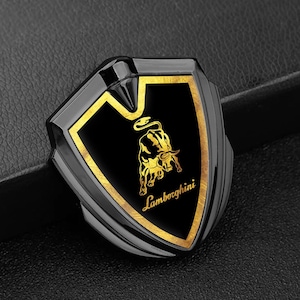 Metal Shield Sticker for Car Tuning Lamborghini Logo / Interior-Exterior Emblem/ Auto Decoration