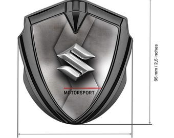 Metal Shield Sticker for Car Tuning Suzuki Logo / Interior-Exterior Emblem/ Auto Decoration