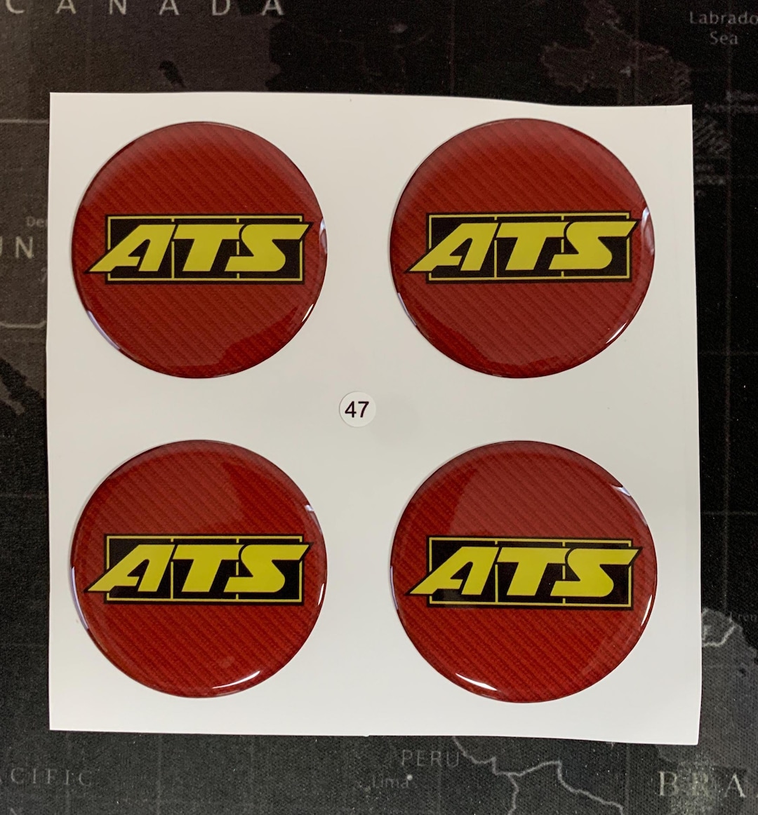 Ats Sticker Set of 4 Epoxy Resin Stickers for Center Caps on ATS Car Rims || All ...