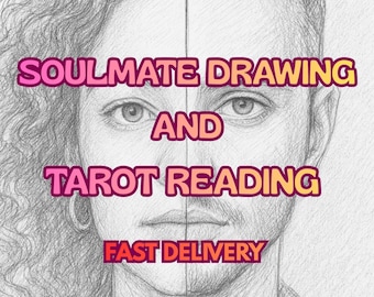 Custom Detailed Soulmate Drawing and Tarot Reading Same Day Digital Delivery