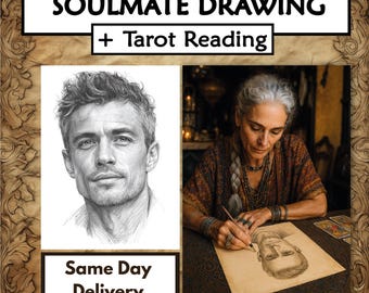 Soulmate Zeichnung & Tarot Legung Lieferung in derselben Stunde oder am selben Tag