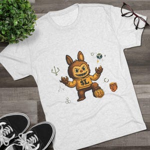 Cool Graphic T-Shirt with Playful Character Design, Casual Wear, Unisex Tee, Gift for Friends, Streetwear, Fun Apparel