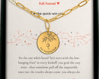 Collar para vendedores, moneda con clip, oportunidad fácil de aprovechar, regalo para el equipo de crecimiento