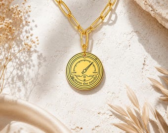 Collar para profesionales del marketing, regalo para compañeros de trabajo del gerente de marketing, colgante de moneda con clip, regalo para promover el crecimiento