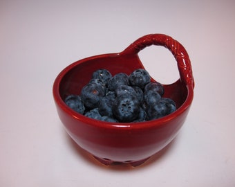 Mini Colander Blueberry Strawberry Grape Berry Bowl - Handmade - In Stock