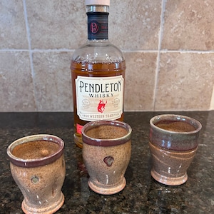 Whiskey Cups,  Bourbon Scotch Wine Cup, artisan Stoneware Tumbler, Juice Glass