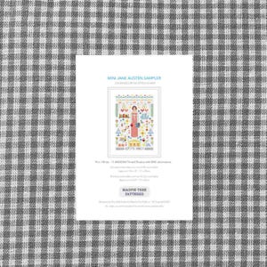 CROSS STITCH DIGITAL Download pdf Chart Pattern Mini Jane Austen Sampler