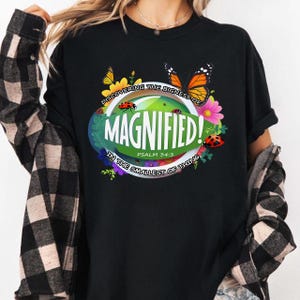 Magnified Png, Vacation Bible School Png, VBS 2025 Png, PSalm 34:3, Church Camp Png, Bible Camp Png, VBS Gift, Bible School Gift